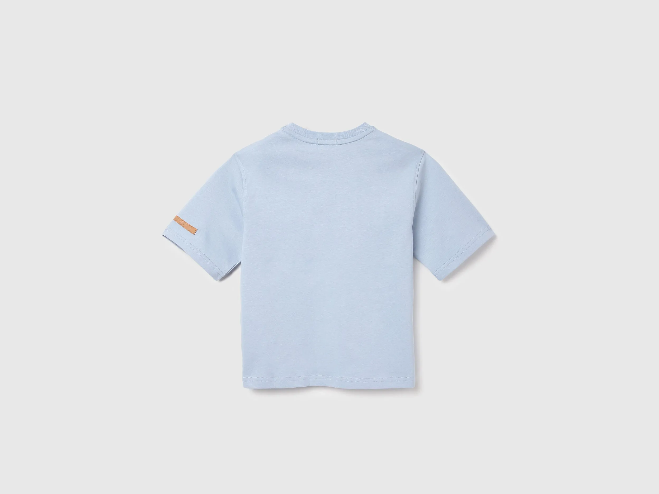 Boxy Fit Round Neck Solid T-shirts