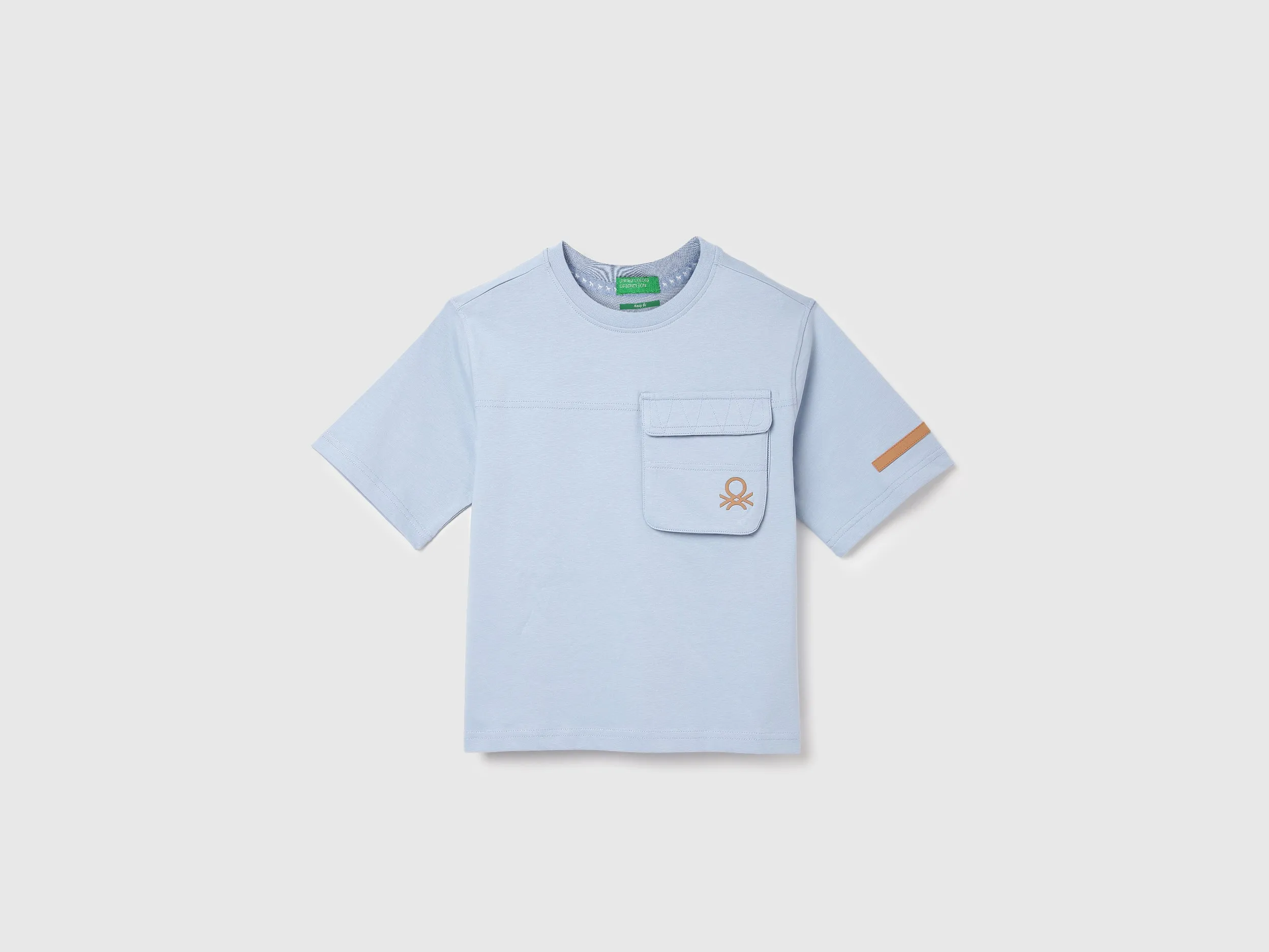 Boxy Fit Round Neck Solid T-shirts
