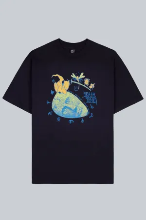 BRAIN DEAD PETRIFIED MIND T-SHIRT NAVY