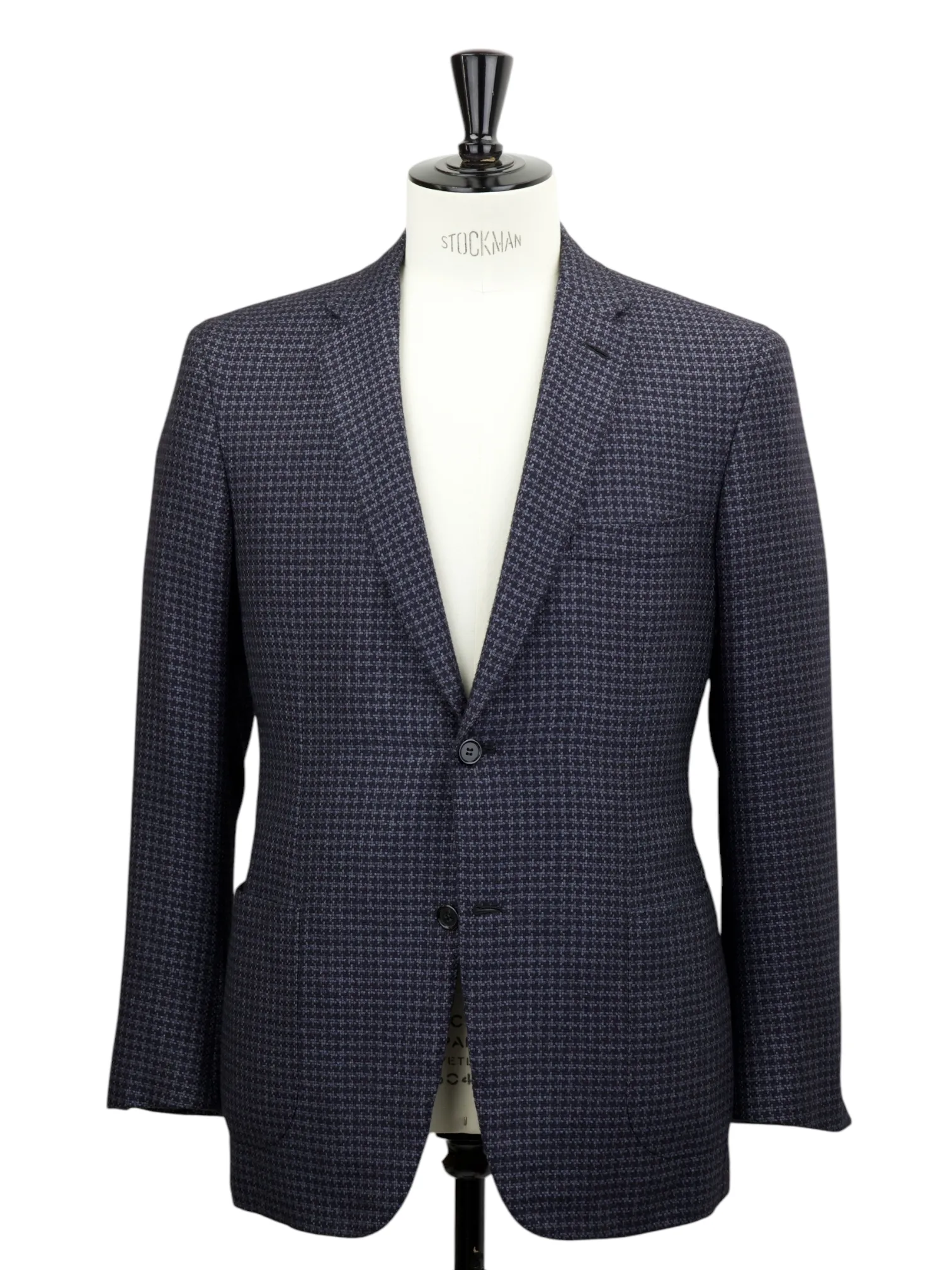 Brioni Dark Purple Cashmere & Silk Houndstooth Jacket