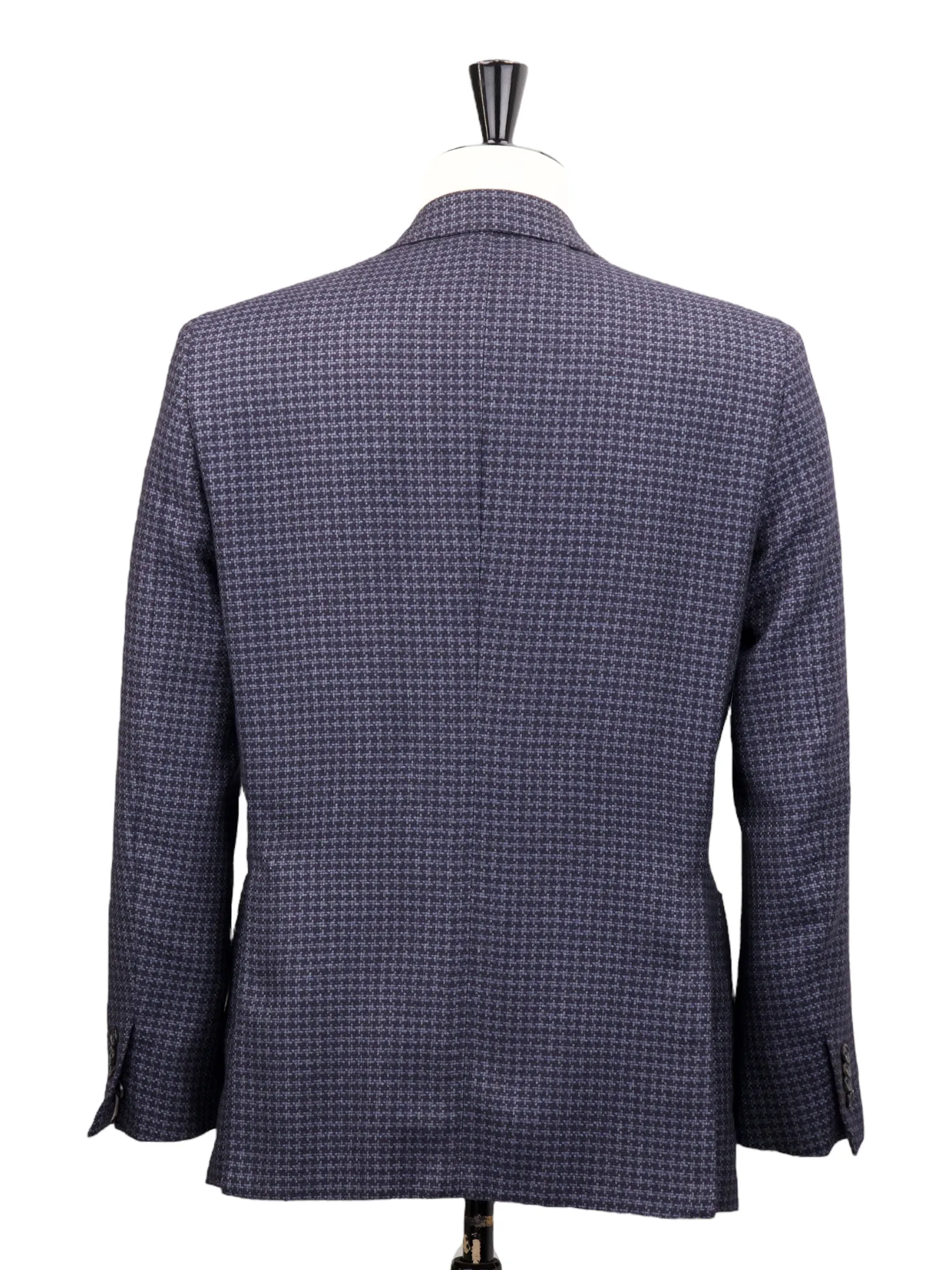 Brioni Dark Purple Cashmere & Silk Houndstooth Jacket