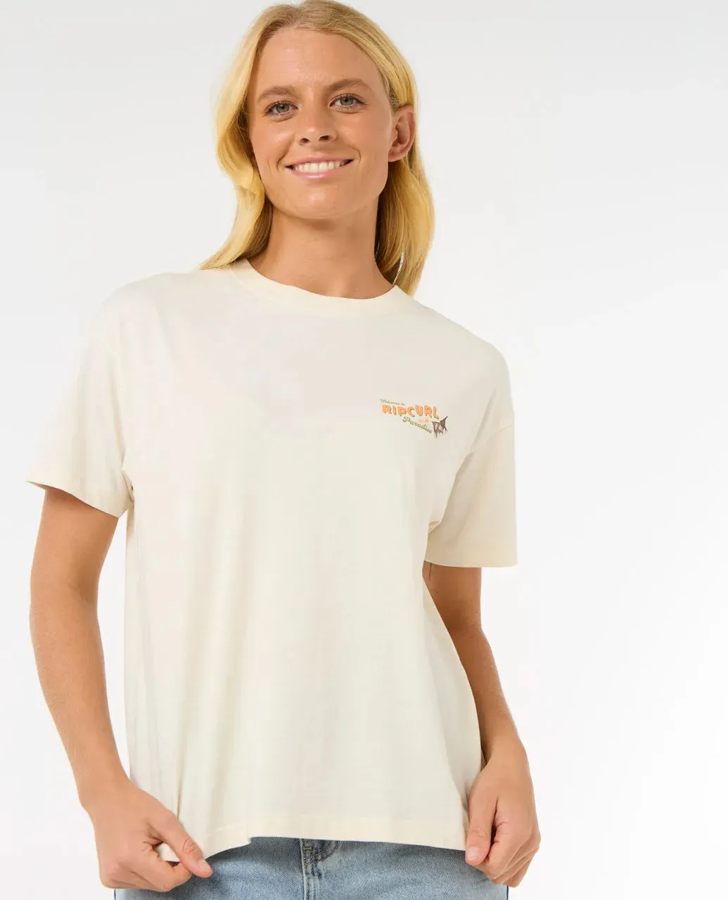 Cala Vadella Relaxed Tee - Bone