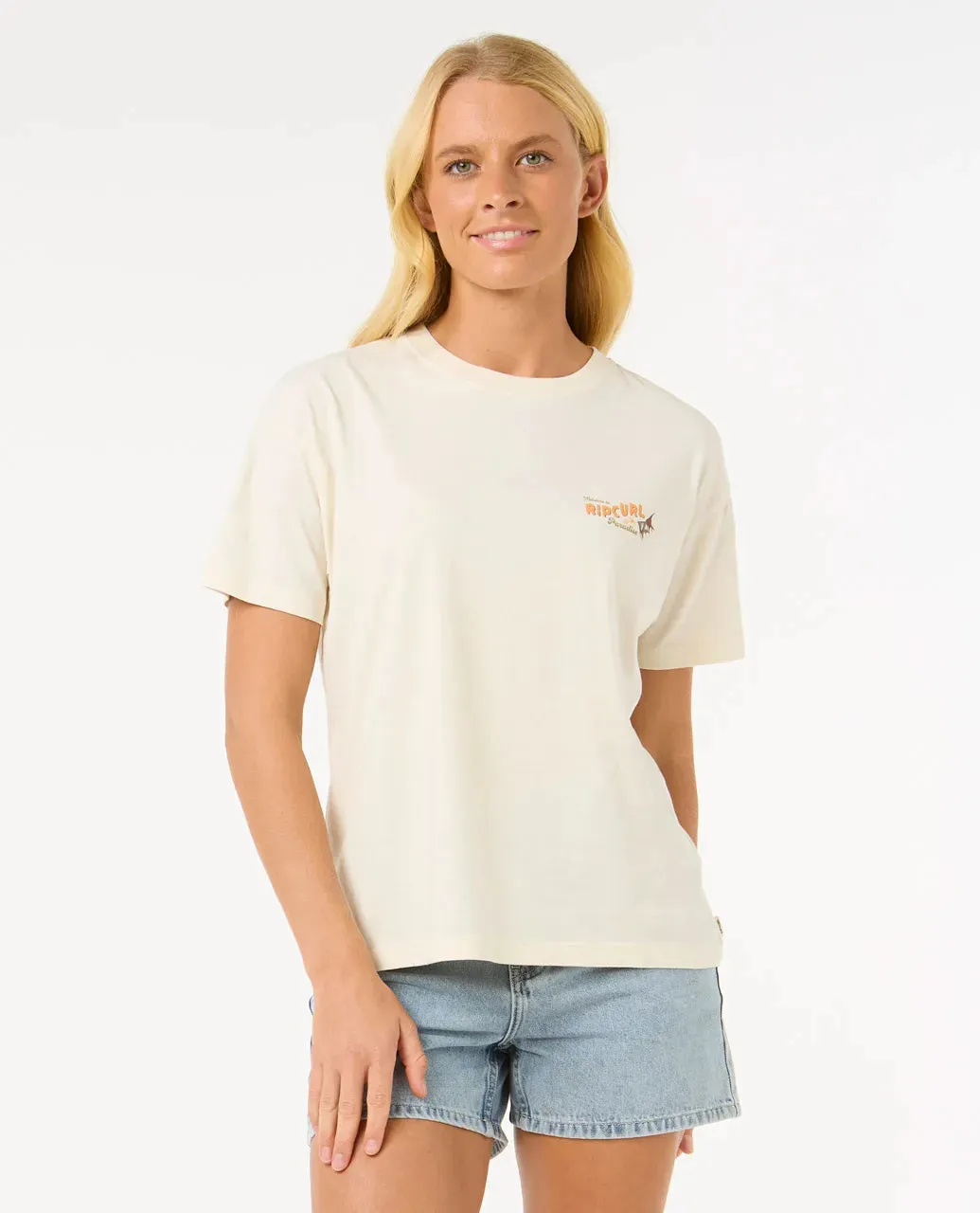 Cala Vadella Relaxed Tee - Bone