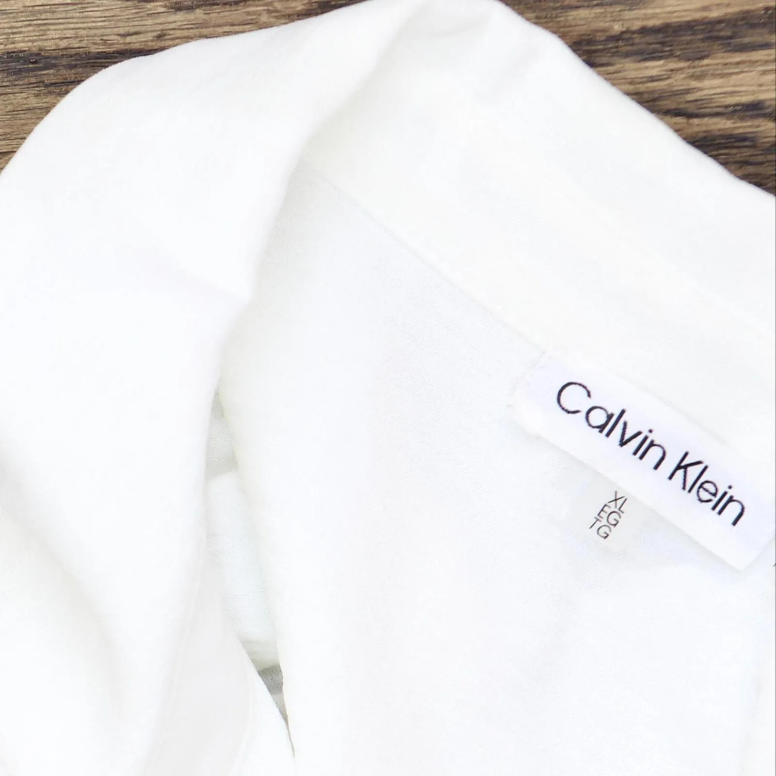 Calvin Klein Womens Short Sleeve Button Down Shirt M2TA8554 Soft White XL