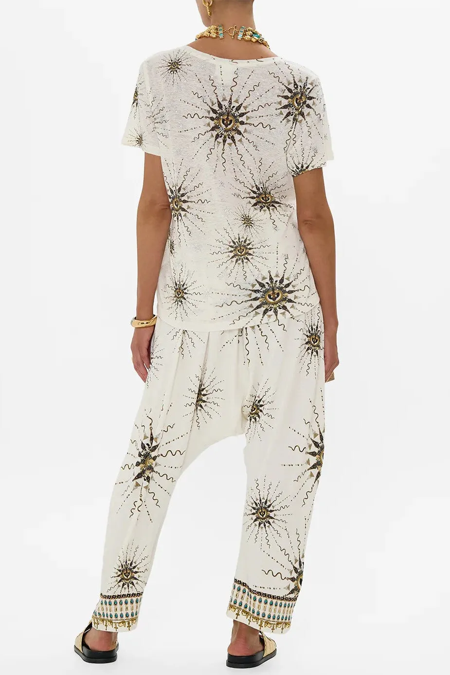 CAMILLA Relaxed V-Neck Tee - Goddess Energy