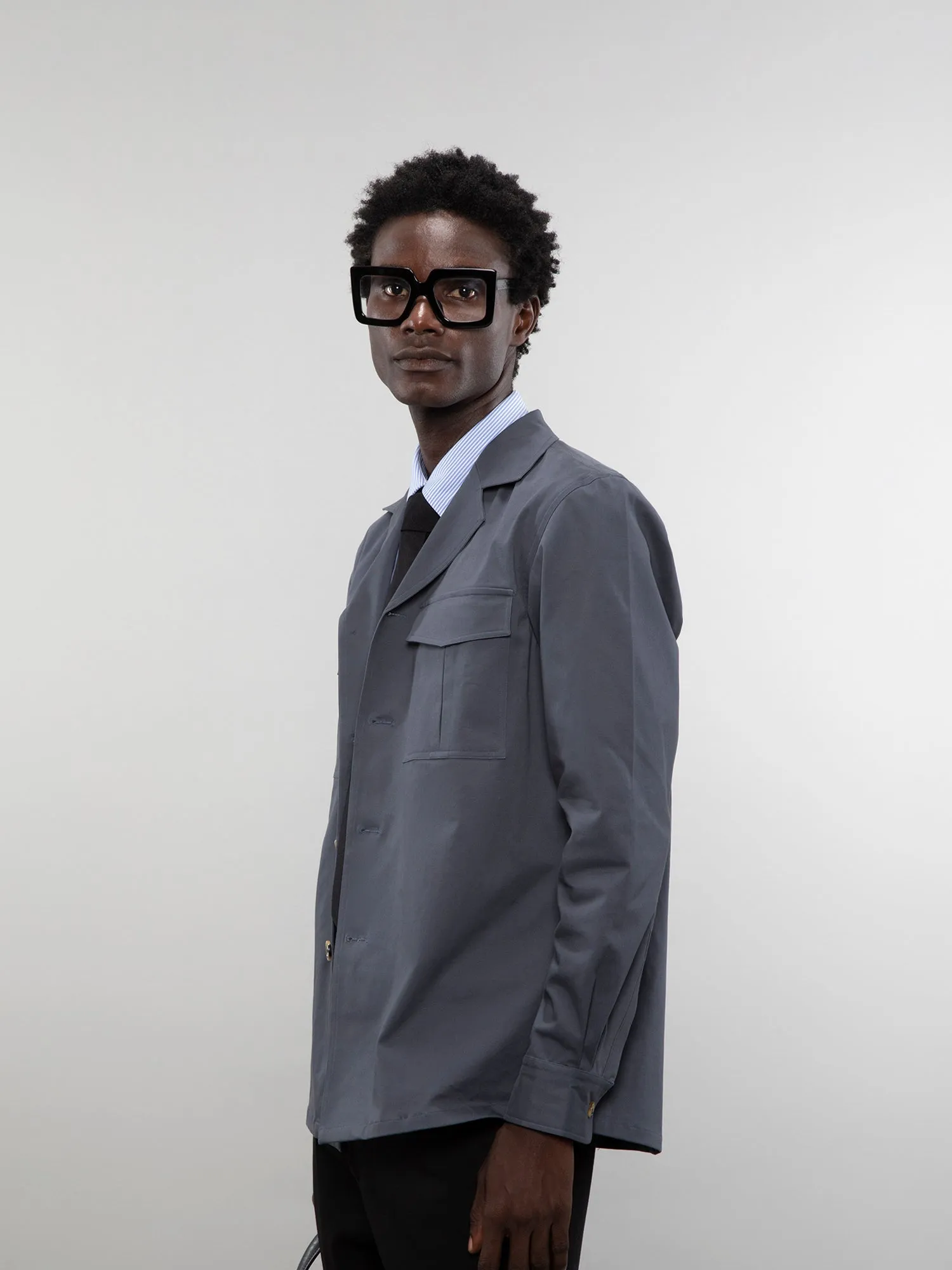 Camp collar overshirt