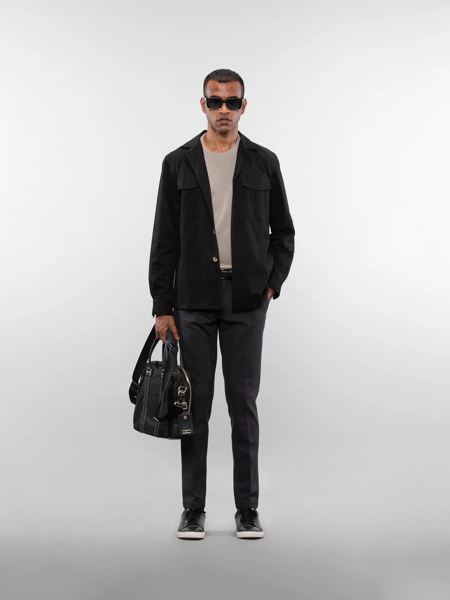 Camp collar overshirt