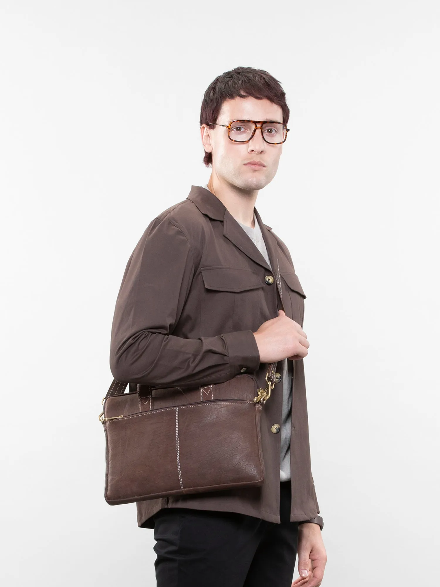 Camp collar overshirt