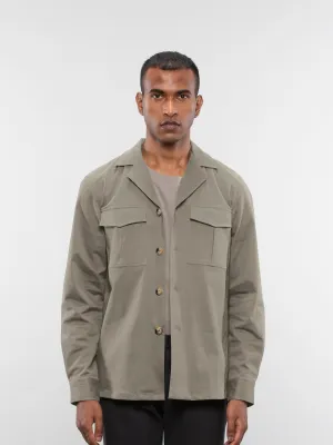 Camp collar overshirt