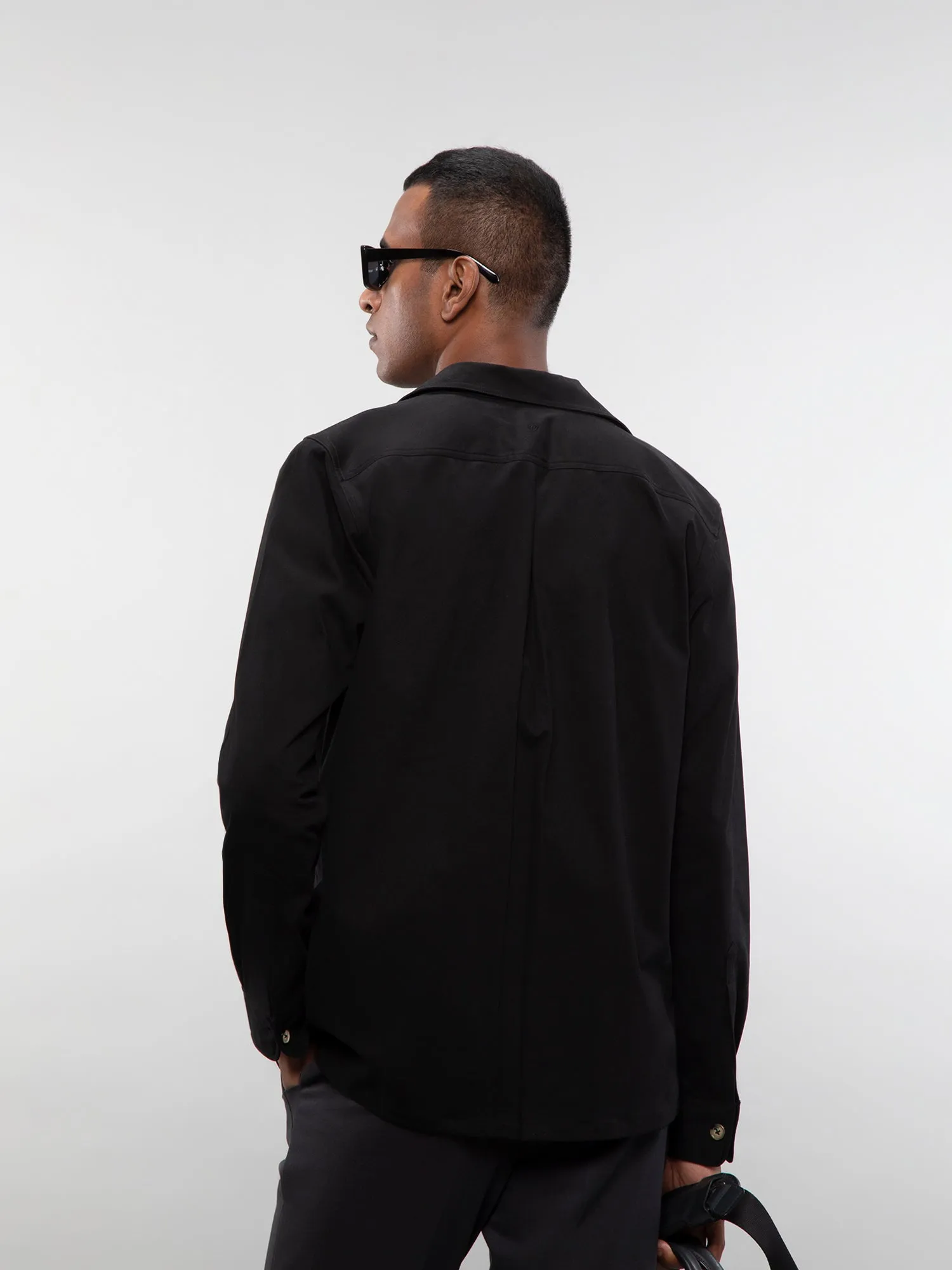 Camp collar overshirt