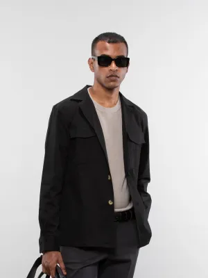 Camp collar overshirt