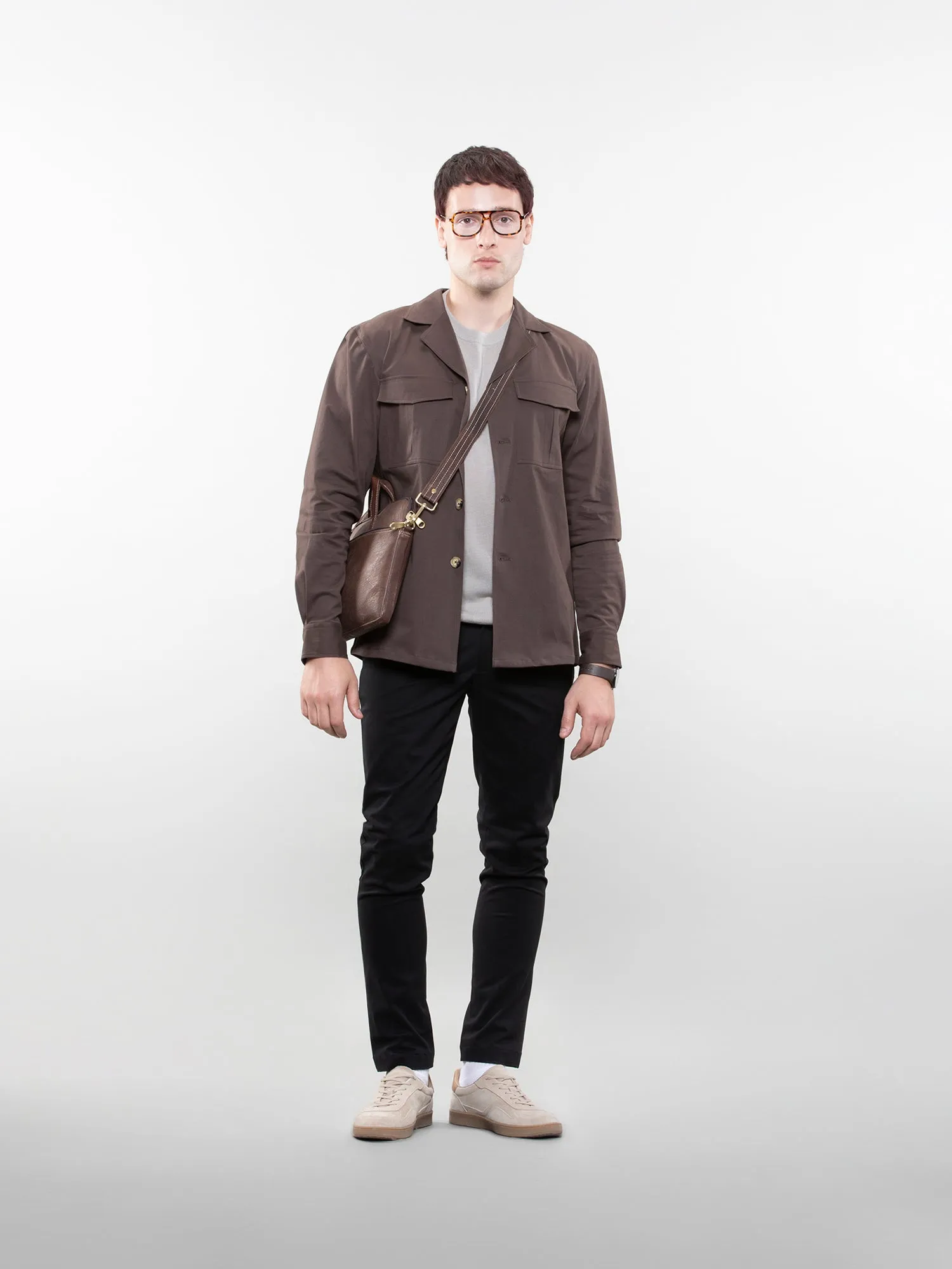Camp collar overshirt
