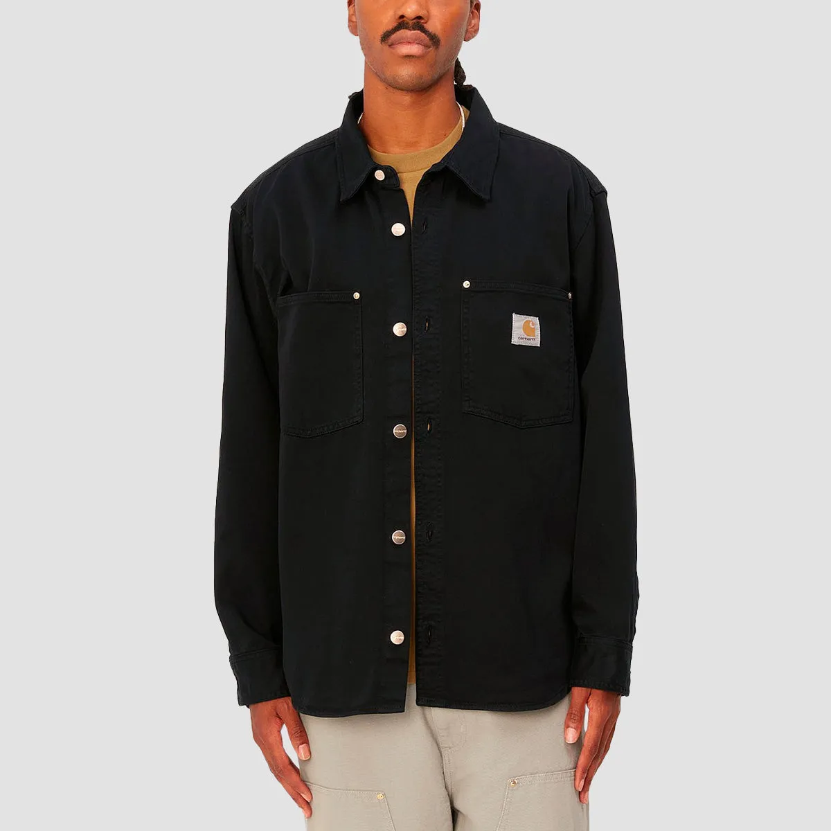 Carhartt WIP Derby Longsleeve Shirt Jac Black Rinsed