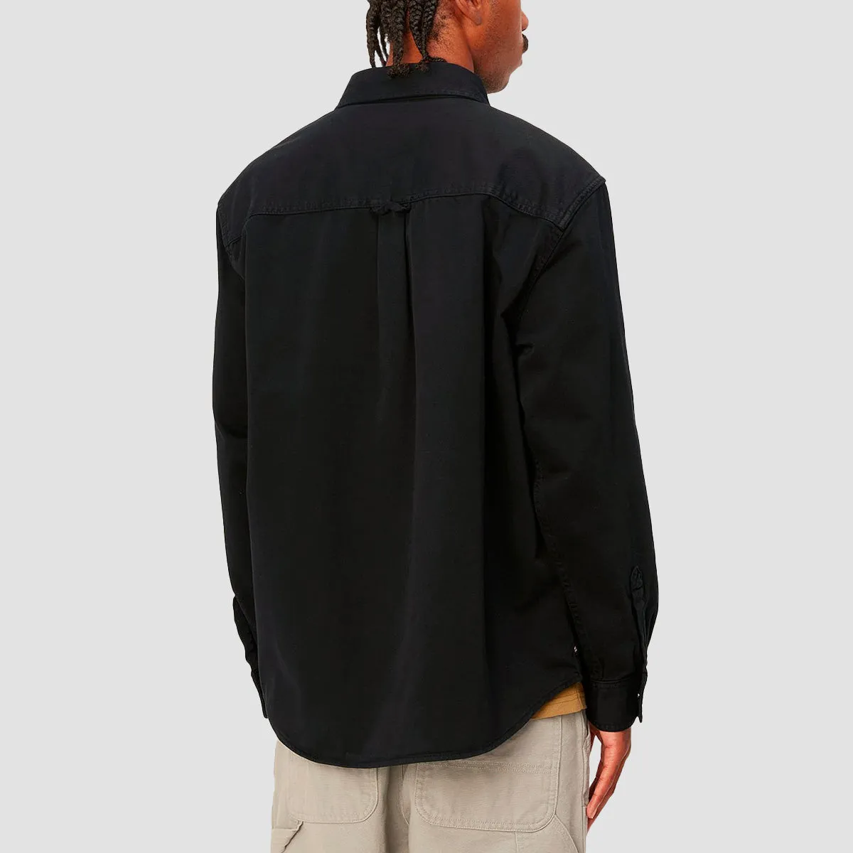 Carhartt WIP Derby Longsleeve Shirt Jac Black Rinsed