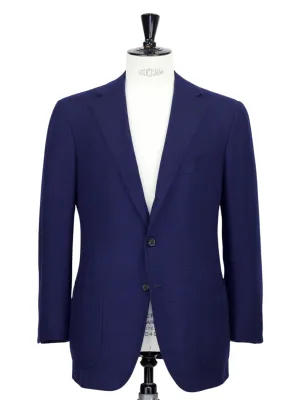 Cesare Attolini Blue Prince of Wales Check Cashmere Jacket