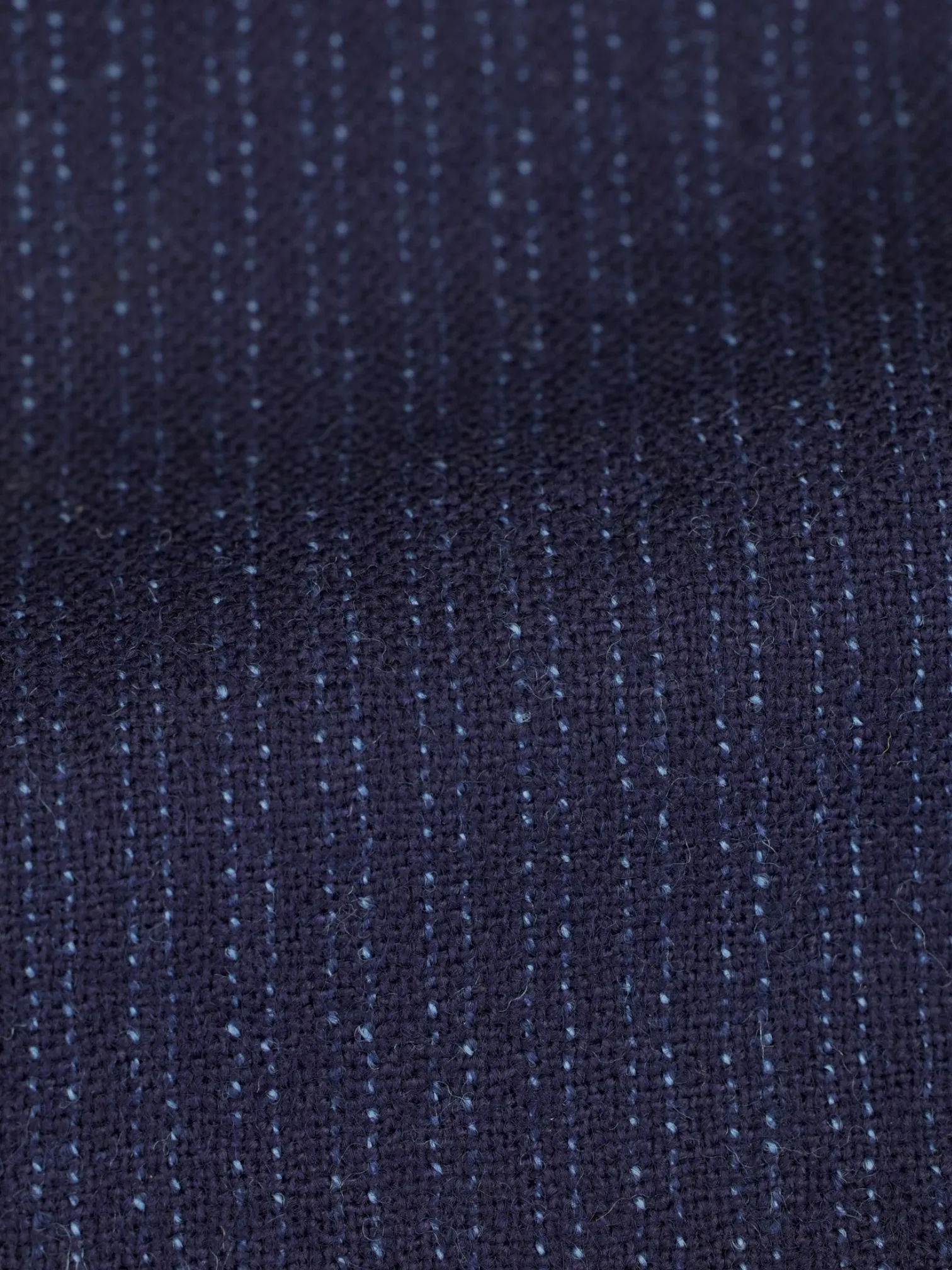 Cesare Attolini Dark Blue Wool-Bouclé Striped Jacket