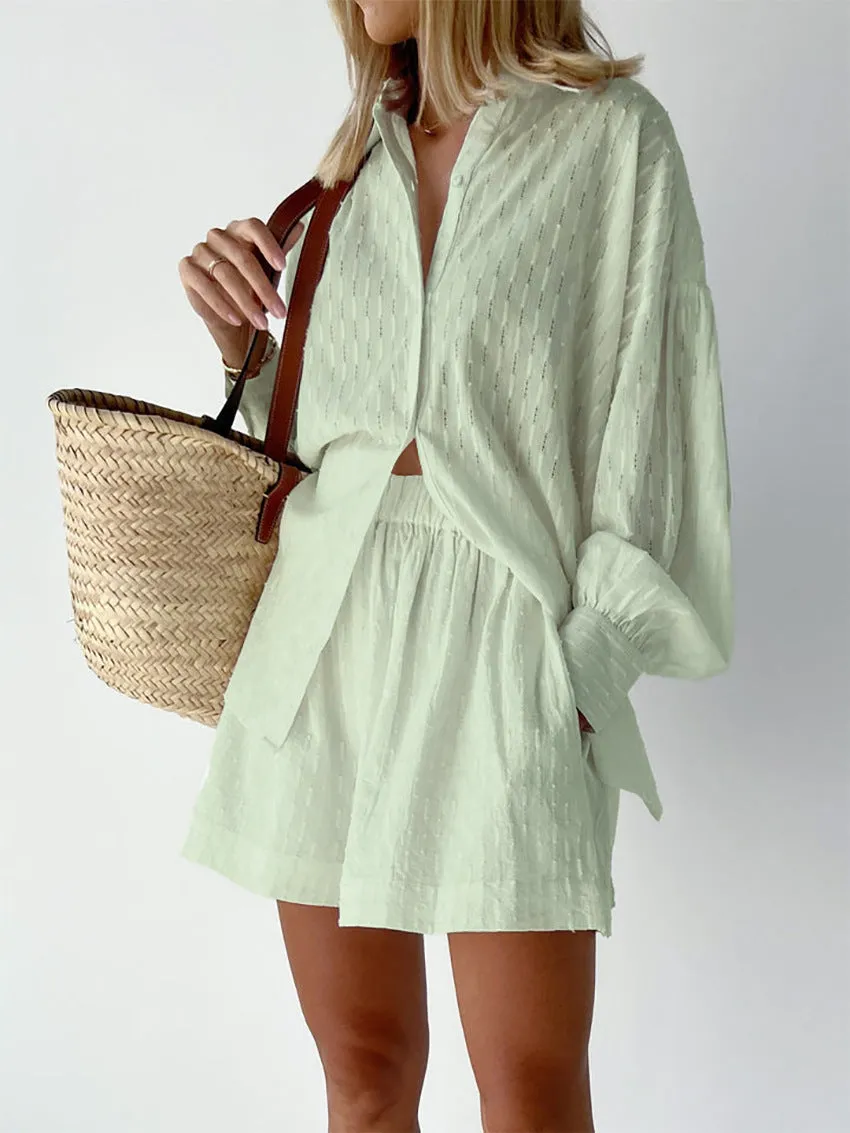 Charlotte™ - Effortlessly Stylish Breezy Shirt and Shorts Set