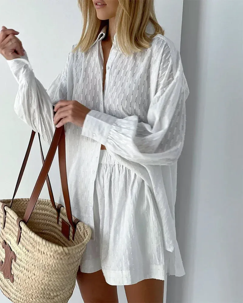 Charlotte™ - Effortlessly Stylish Breezy Shirt and Shorts Set