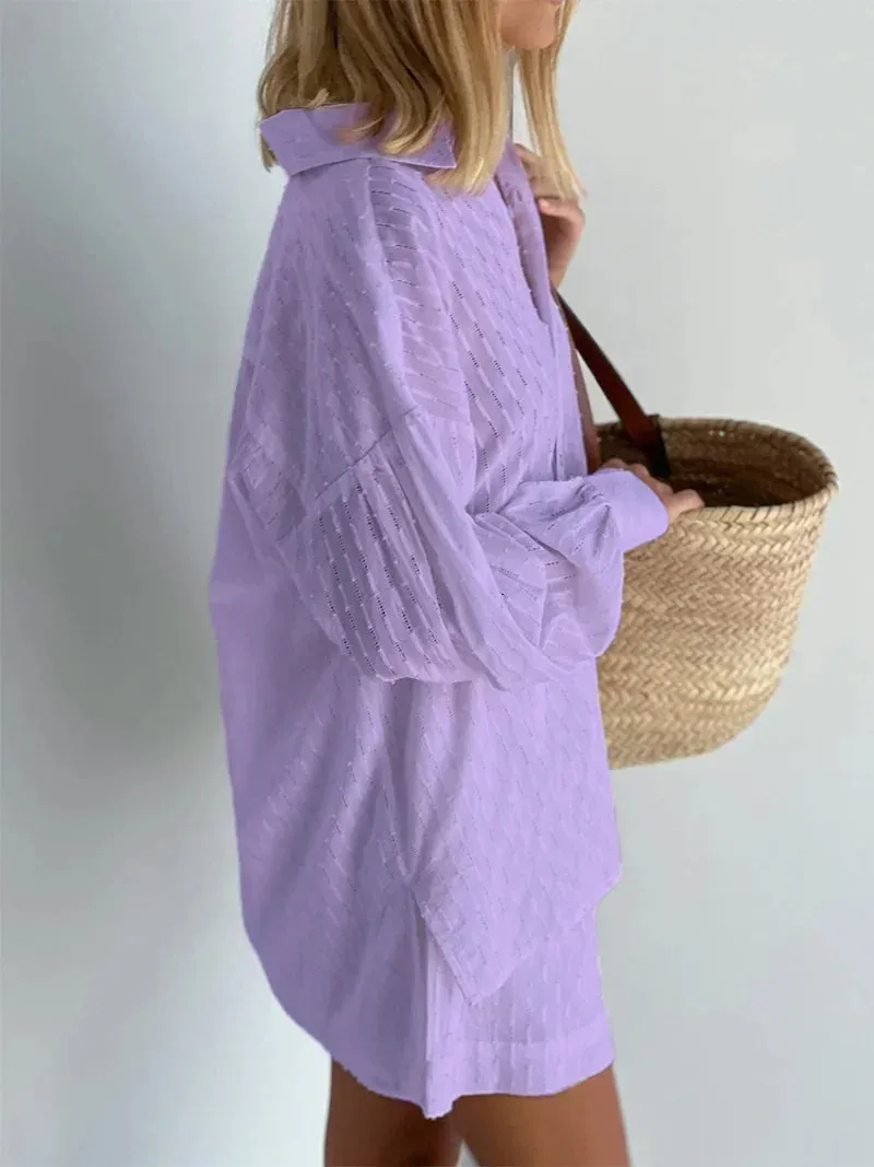 Charlotte™ - Effortlessly Stylish Breezy Shirt and Shorts Set