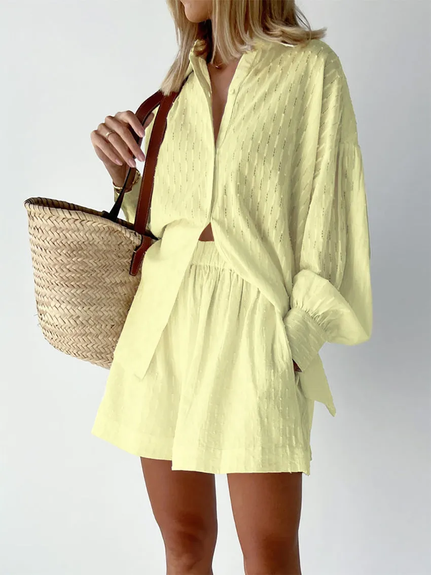 Charlotte™ - Effortlessly Stylish Breezy Shirt and Shorts Set