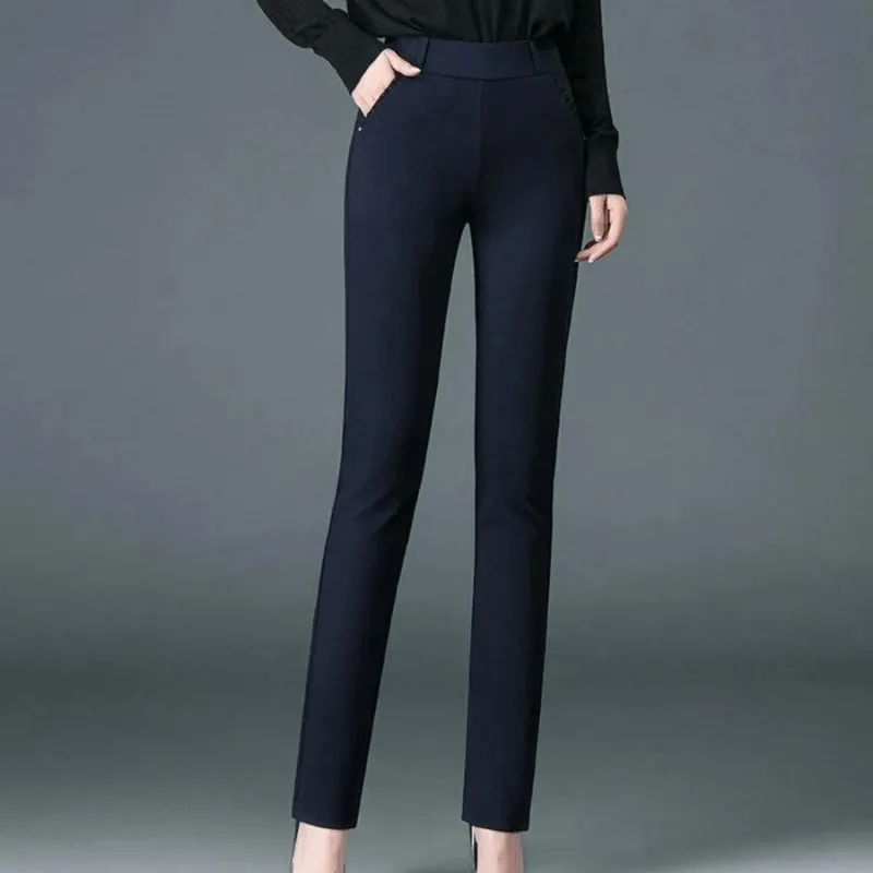 Chic High-Waisted Tailored Trousers