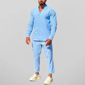 Classic Men’s Casual Outfit with Shirt and Pants