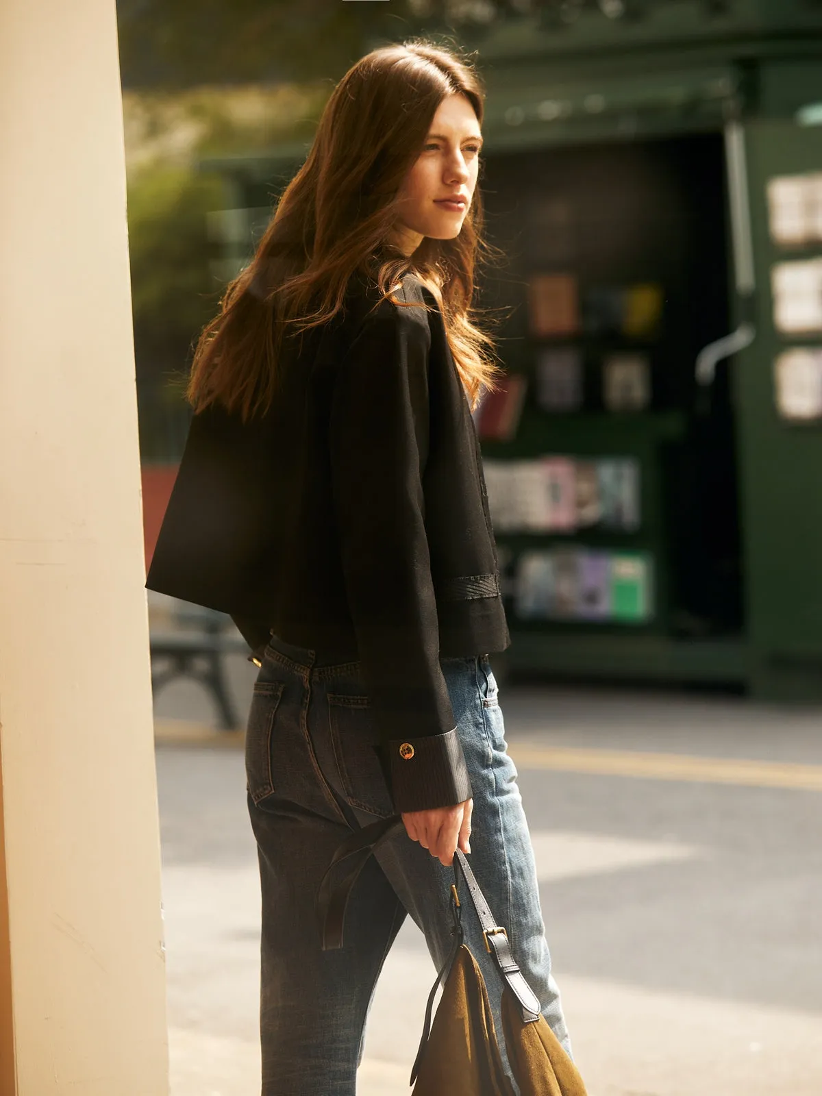 Classic Panelled Cropped Blazer