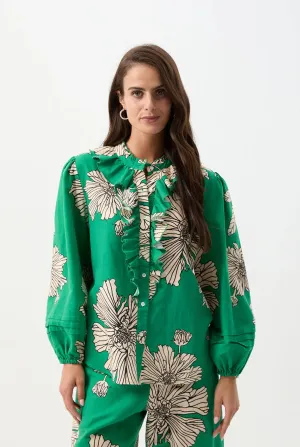 Cloth Paper Scissors - Botanic Front Ruffle Shirt