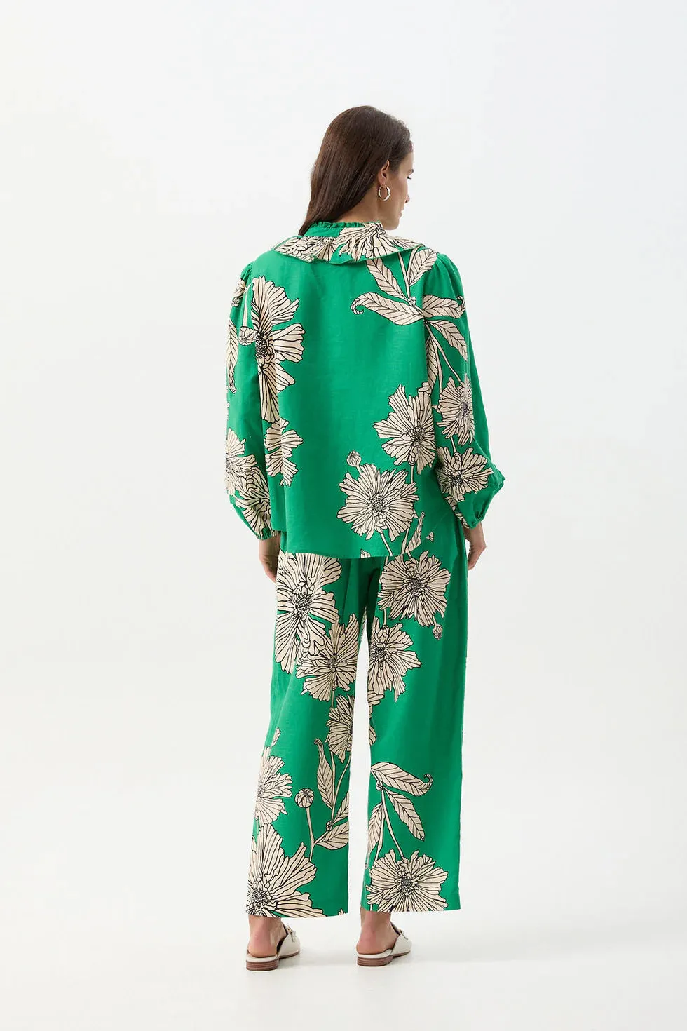 Cloth Paper Scissors - Botanic Front Ruffle Shirt