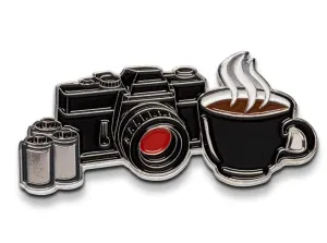 Coffee and Camera - Film Photography Pin