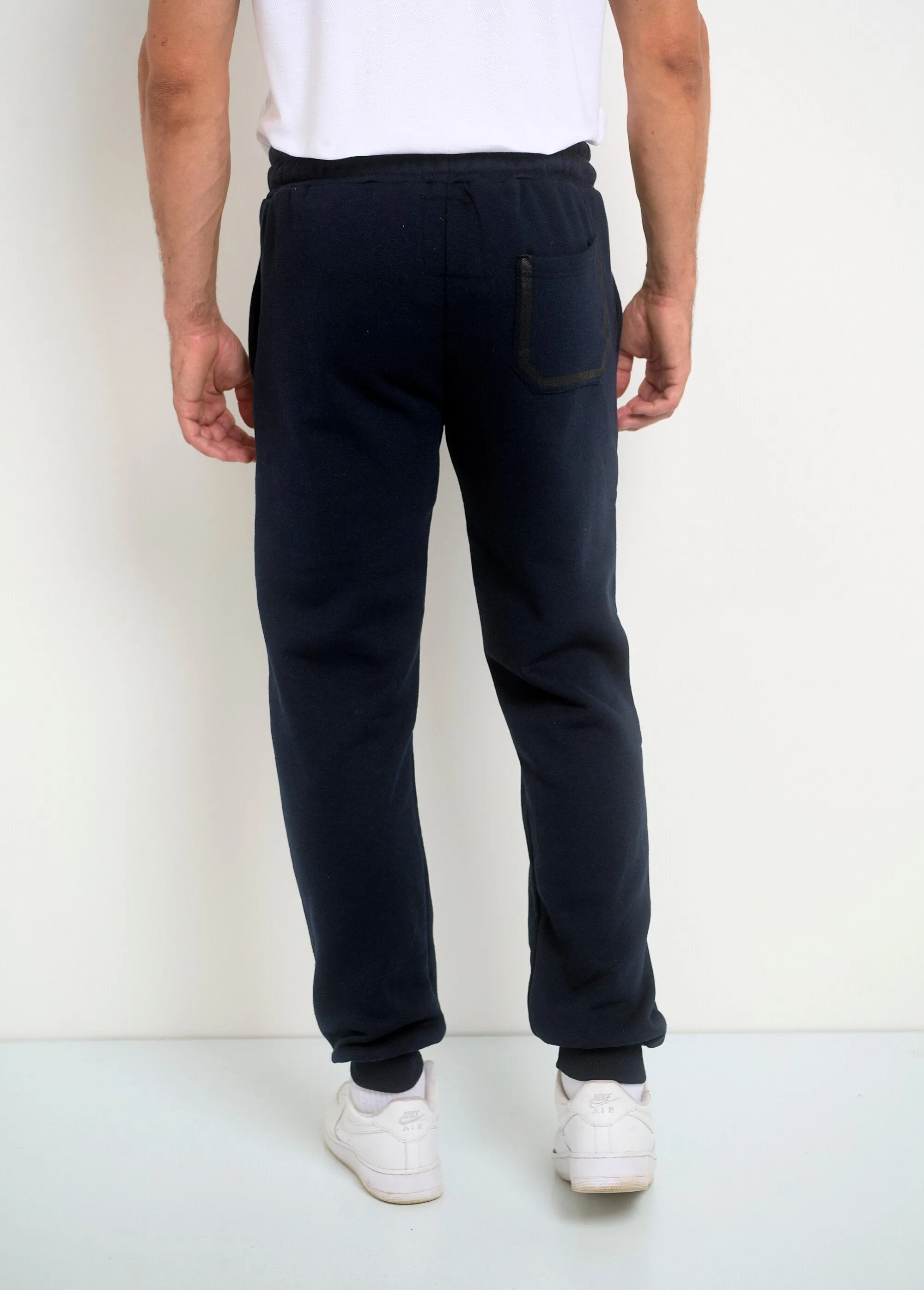 Contrasting tie jogging pants