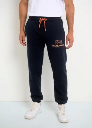 Contrasting tie jogging pants