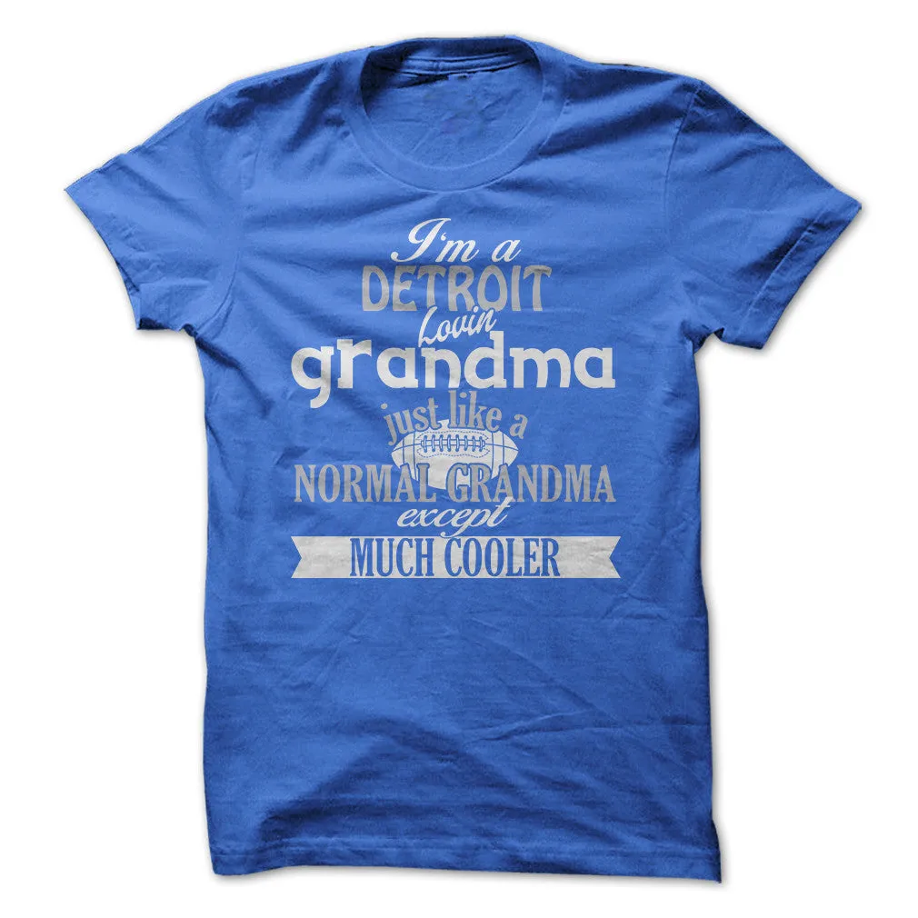 Cool Detroit Football Grandma