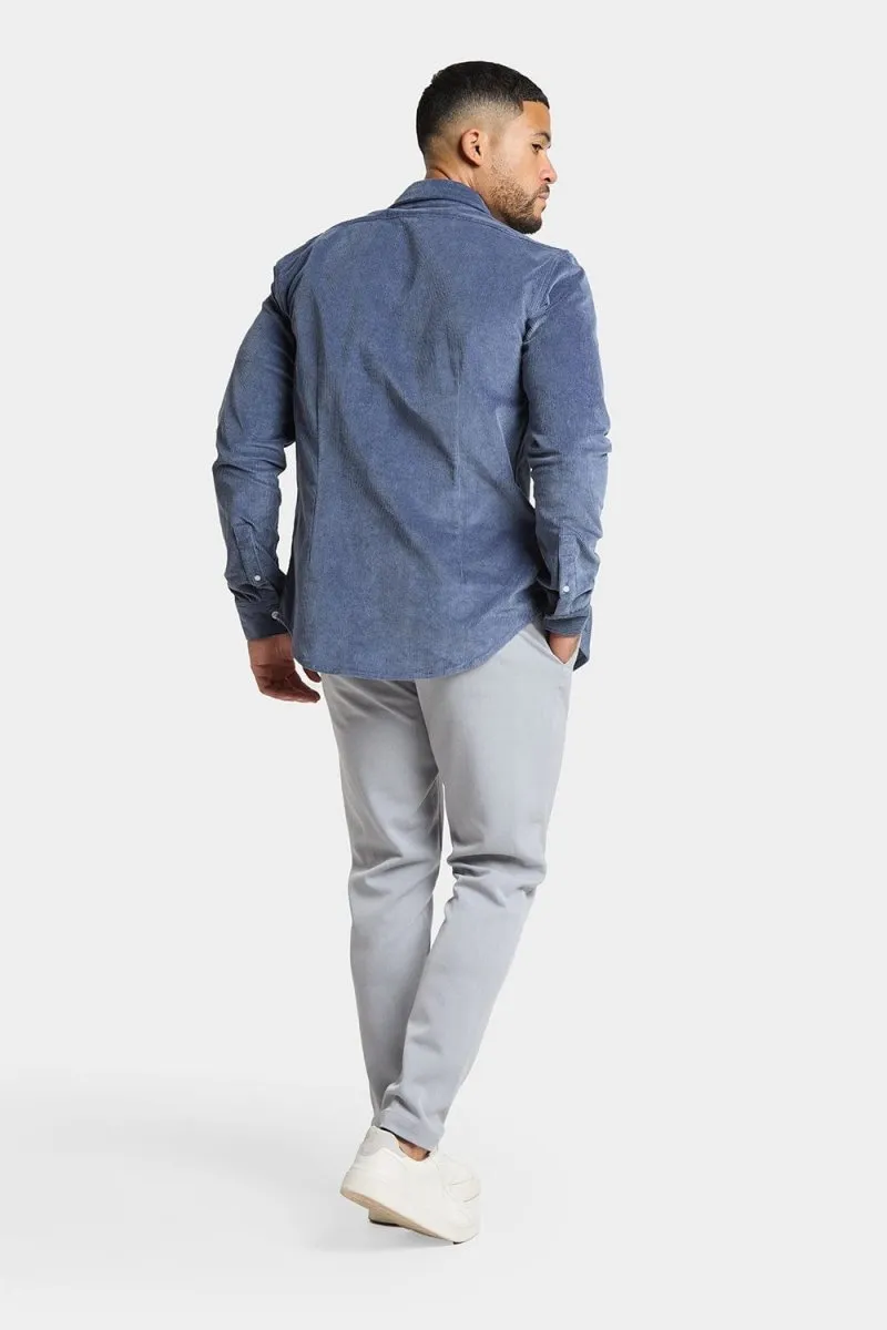 Cord Overshirt in Airforce Blue