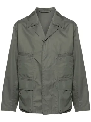 Cotton blend multipocket overshirt