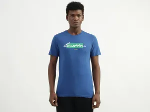 Cotton Printed Round Neck Mens T-shirts