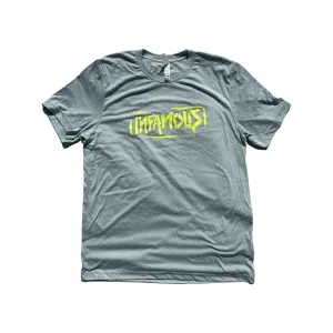 Cotton T-shirt - Blue / Volt