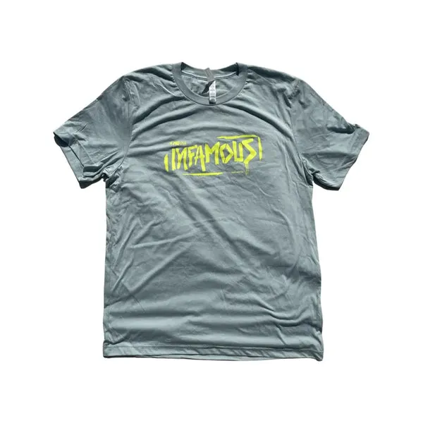 Cotton T-shirt - Blue / Volt