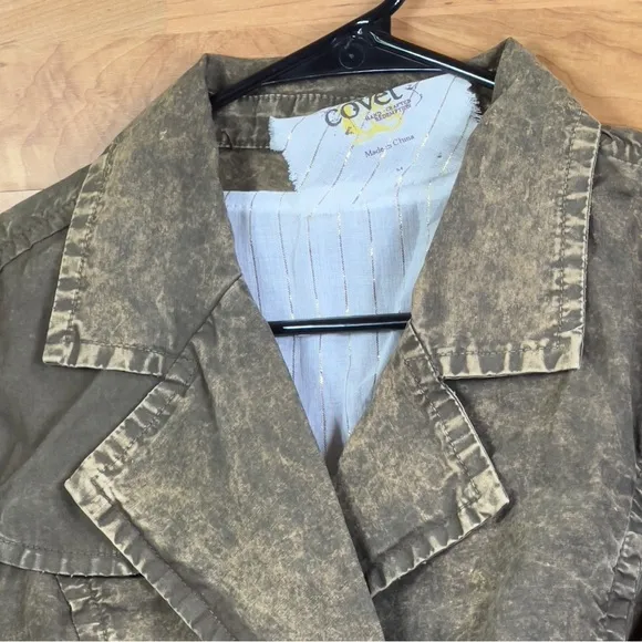 Covet Hand-Crafted Redemption Size Medium Short Cropped Jacket with a Be…