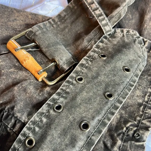 Covet Hand-Crafted Redemption Size Medium Short Cropped Jacket with a Be…