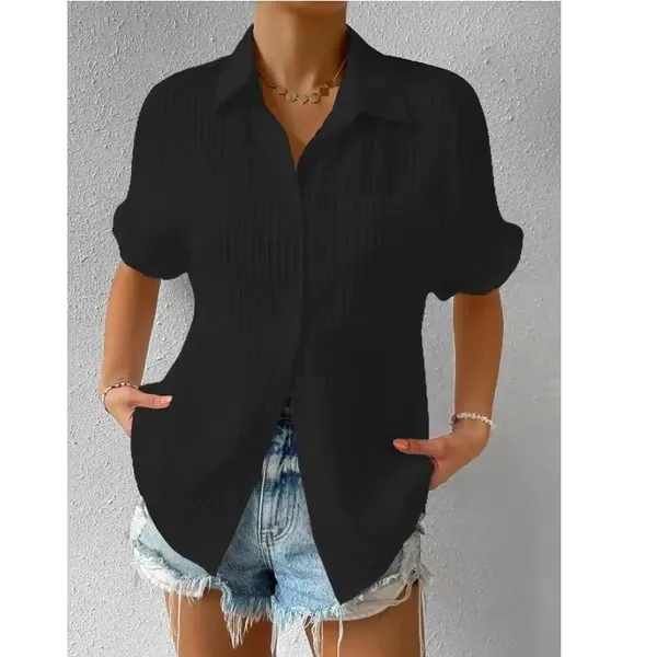 Crew Neck Lace Loose Shirt ~ The shirt that does all the work for you~