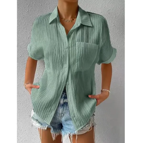 Crew Neck Lace Loose Shirt ~ The shirt that does all the work for you~