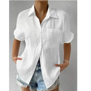 Crew Neck Lace Loose Shirt ~ The shirt that does all the work for you~