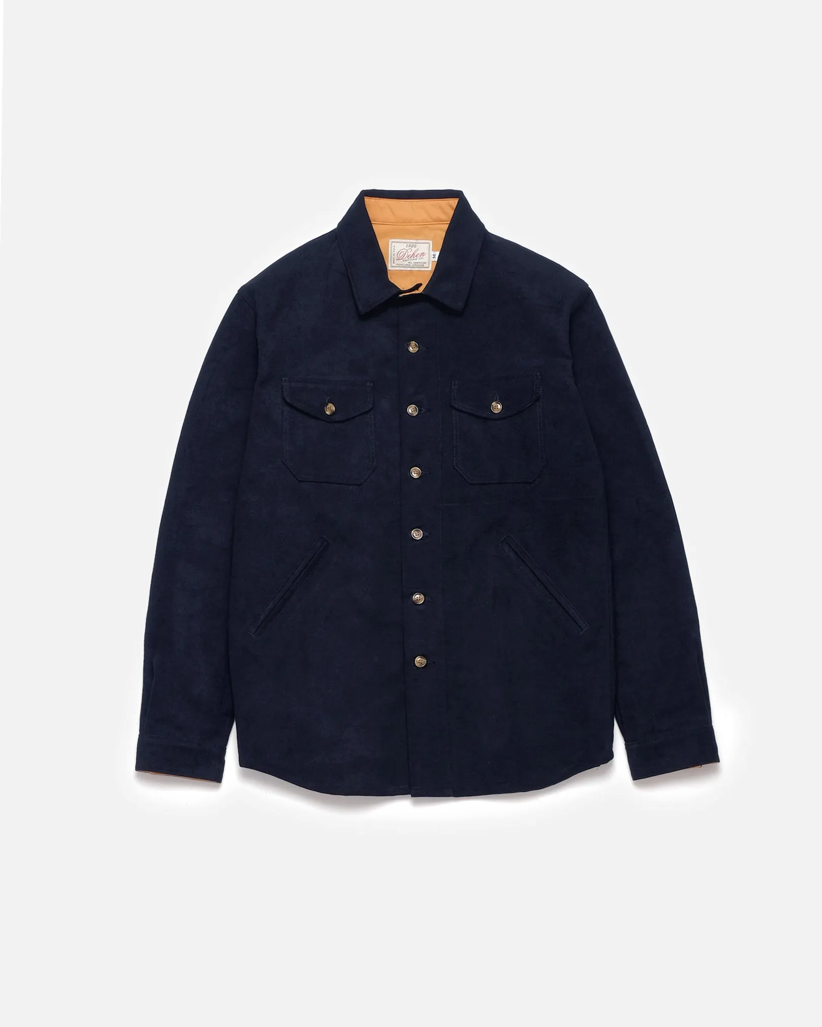 Crissman Overshirt Navy Moleskin
