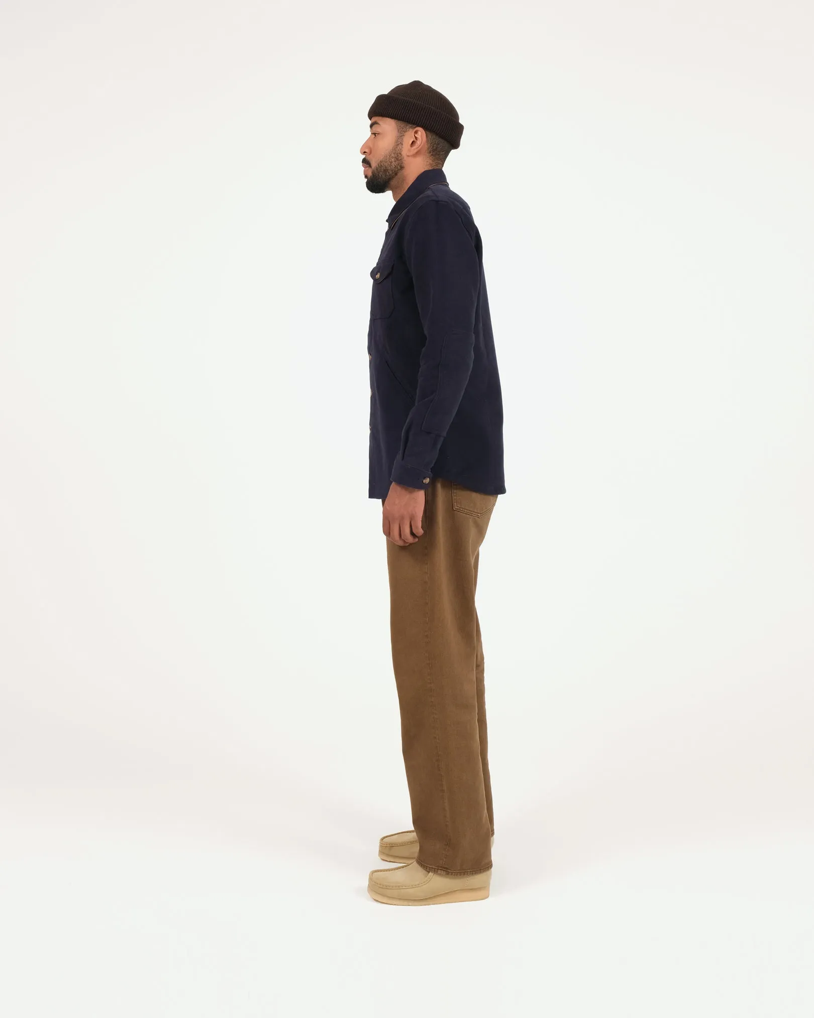 Crissman Overshirt Navy Moleskin