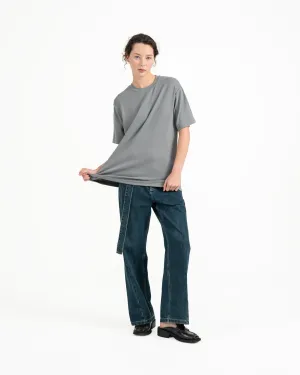 Cupro Signature Tee - Light Slate Gray