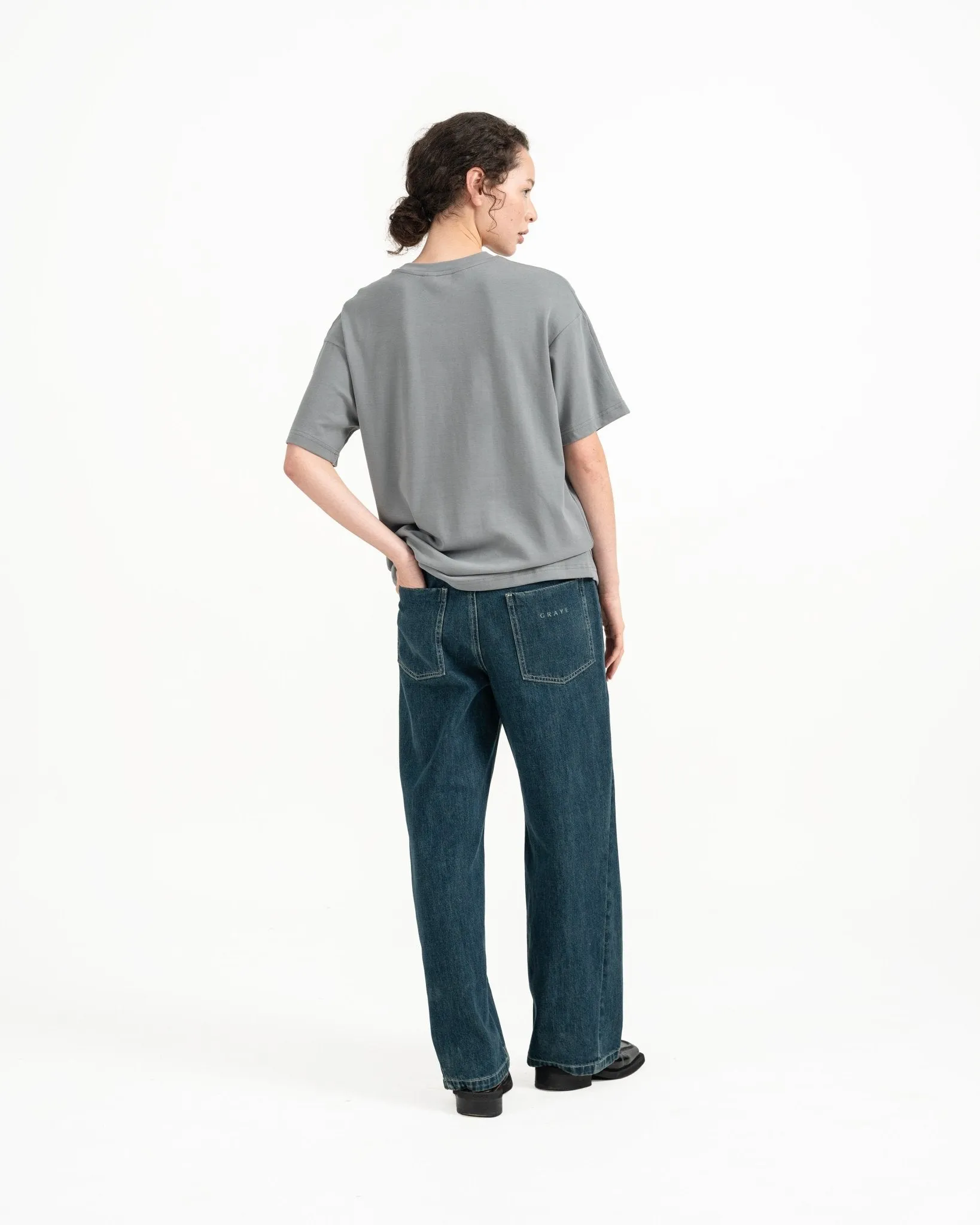 Cupro Signature Tee - Light Slate Gray