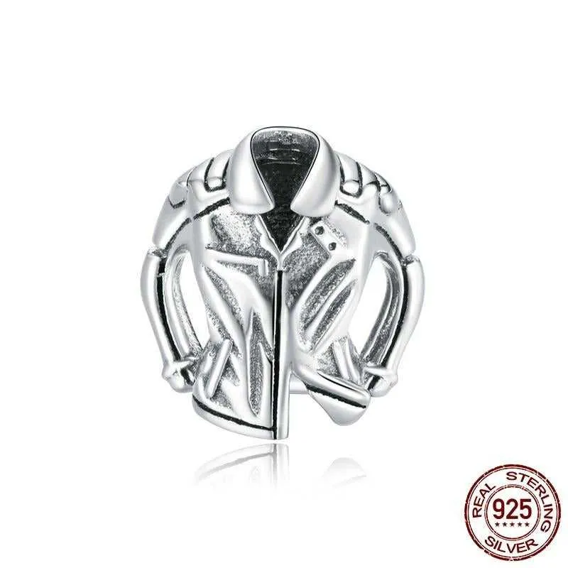 Cycolinks 925 Sterling Silver Biker Jacket Charm