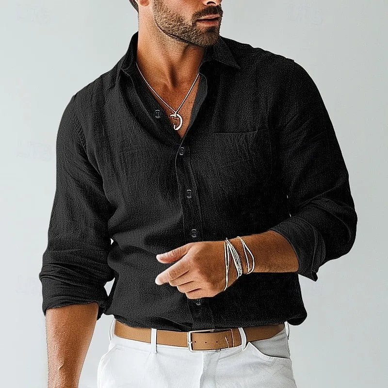Daniel - Linen Long-Sleeve Shirt
