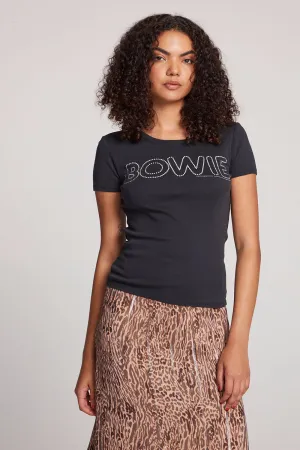 David Bowie Bowie Glitter Soft Baby Rib Issaa Tee